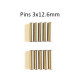 Pins 3x12.6mm (10)