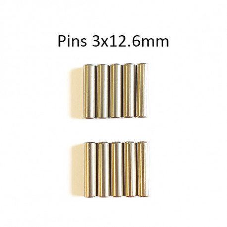 Pins 3x12.6mm (10)