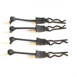 AR390178 Body Clip Retainer 1/8 Scale Black (4)