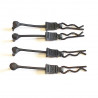 AR390178 Body Clip Retainer 1/8 Scale Black (4)