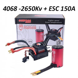 Moteur 4068 - 2650Kv et ESC 150A Waterproof