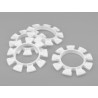 Satellite Tire Rubber Bands white