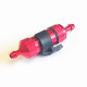 Big volume alum Fuel filter red