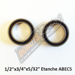 1/2"x3/4"x5/32" Waterproof Bearing ABEC5 (2)