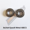 8x14x4 Flanged Metal Bearing ABEC5 Pro Series (2)