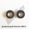 8x14x4 Flanged Waterproof Bearing ABEC5 (2)
