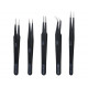 Precision Model Craft 5pcs Stainless Tweezers Set