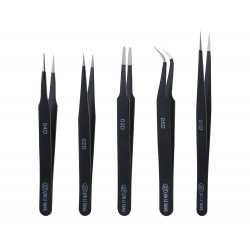 Precision Model Craft 5pcs Stainless Tweezers Set