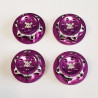 Ecrous de roues 17mm Alu Violet (4)