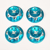 Ecrous de roues 17mm Alu Bleu Clair (4)