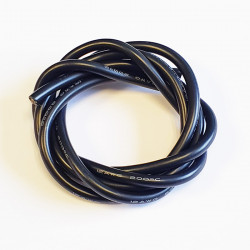 Câble silicone AWG 12 Noir (1m)