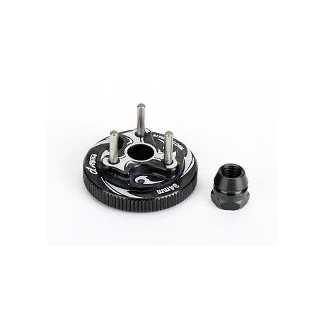 34mm Fly Wheel (Black) with clutch nut