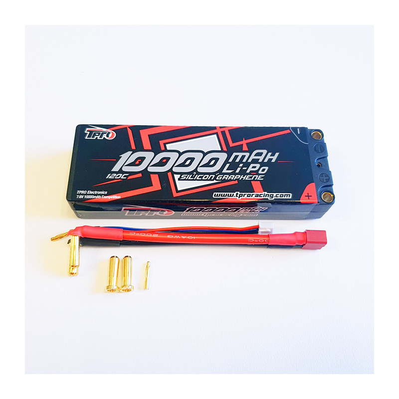 Lipo 10000mAh 2S HV Silicone Graphene 120C - Donuts Racing