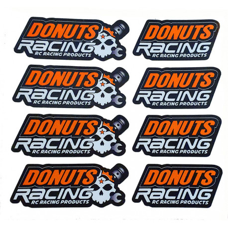 90x90mm DONUTS RACING Decal sheet