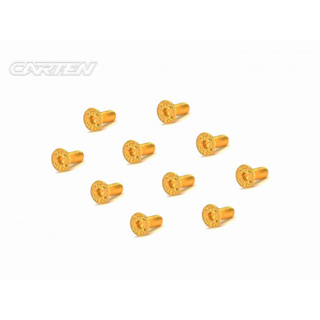 Screw Set 12.9- FH M3x8(Gold Coating) (10)