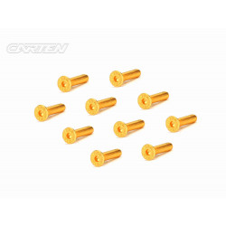 Screw Set 12.9- FH M3x16(Gold Coating) (10)