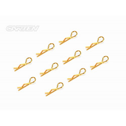 Clips de carrosserie 8mm Gold (10)