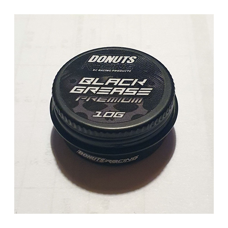 Graisse noire graphitée premium 10g (DONF-G001-10) - Donuts Racing