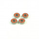 Ball-Bearing 5x13x4 RED Rubber (4)  SKU: SW116019R