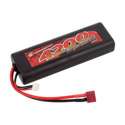 Lipo Batteries 4200mAh 2S Stick with Tamiya plug