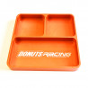 Alum Orange Screw plate 98x98mm