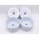 1/8 White TPRO Rims (4)