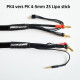 Charge lead Banana to 4/5mm plug 40cm