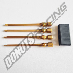Set of electric driver hex tips