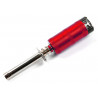 Chauffe Bougie avec Compteur SC-Size Anodisé Rouge