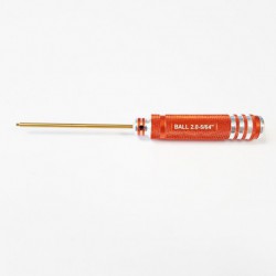 Hex Ball Driver Aluminium 2,0mm-5/64" TiCo Orange