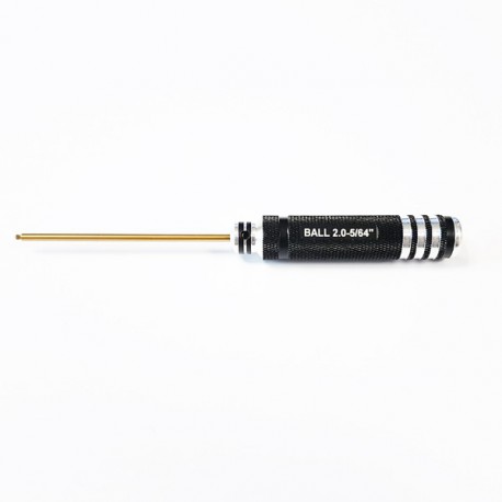 Hex Ball Driver Aluminium 2,0mm-5/64" TiCo Black