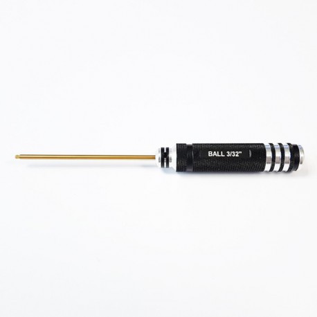 Hex Ball Driver Aluminium  3/32" TiCo Black