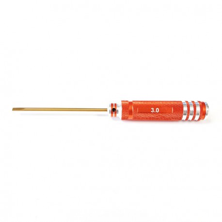 Flat-Head Screwdriver Alu 3,0mm TiCo Orange