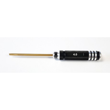 Flat-Head Screwdriver Alu 4,0mm TiCo Black