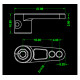 Aluminium offset servo horn 25T