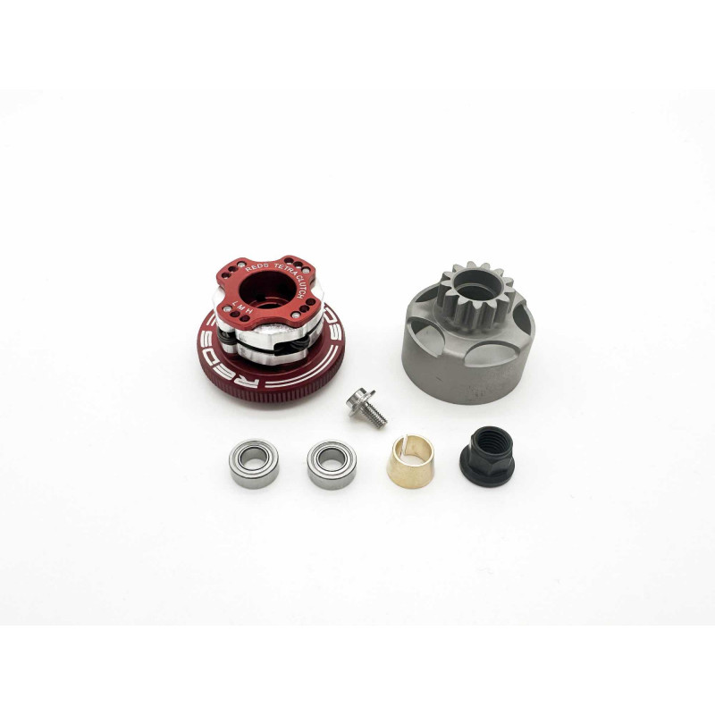 Clutch Kit TETRA D34 + Bell + Bearings + Screw (REDSMUQU0081) Donuts