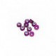 Nuts - M3 nyloc flanged - Aluminum - Purple (10 pcs)