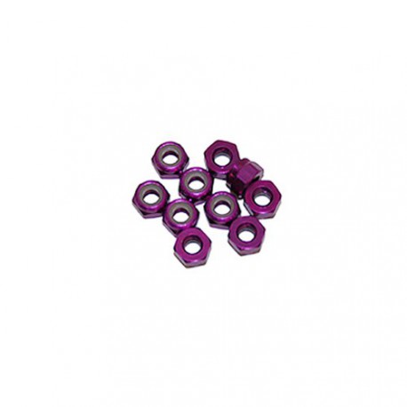 Ecrou 4mm Violet (x10)