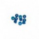 4mm Alu Nylon Nut Flange  Blue  [10PCS]