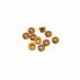 4MM Alu Nylon Nut Flange Gold  [10PCS]