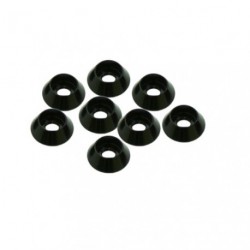 3mm Aluminium Cap Head Washer Black (8pcs)