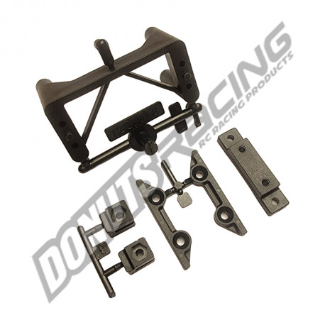 Steering Servo Mount & Rear Upper Deck Holder Set