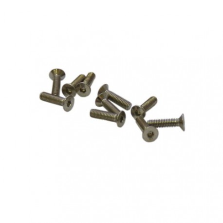 Screws - Flat Head - Hex (Allen) - M2.5 x 10mm (10 pcs)