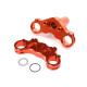 Aluminum Triple Clamp Set, Orange: Promoto-MX