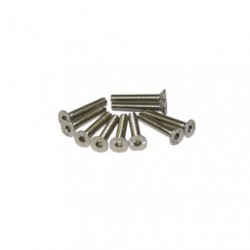 Screws - Flat Head - Hex (Allen) - M3 x 18mm (10 pcs)