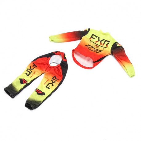 Promoto-MX : Set combinaison Pilote FXR Rouge