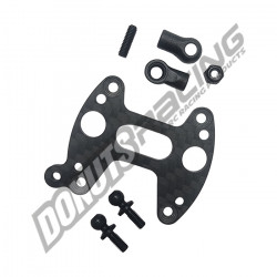 S35-4 EVO Carbon Center Diff Plate with Throttle Servo Linkage System Kit