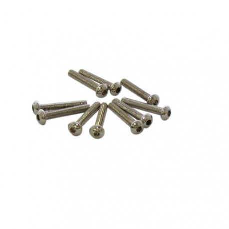 Screws - Button Head - Hex (Allen) - M3 x 16mm (10 pcs)