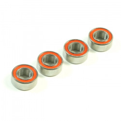 Ball Bearing 5x10x4 Red Rubber(4)