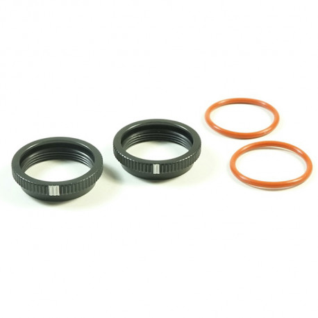 S35 Series BBS System Shock Spring Adjust Nut (BK)(2PC)